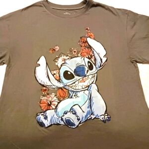 Bundle of two ladies (2) tshirts. Stitch and a Fall. Size Lg.